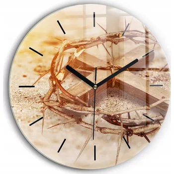 Hodiny Nástěnné hodiny SacroArte béžové 60 cm