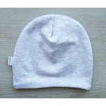 AMÁLKA Dvojitá elastická čepička, světle šedá Velikost: 74-80