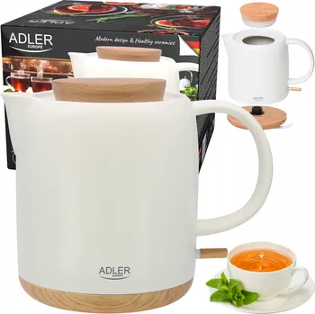 Rychlovarná konvice Rychlovarná konvice Adler AD 1304 1200 W 1 l béžová/hnědá