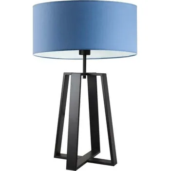 Lampička Noční stolní lampa Thor LYSNE moderní s modrým stínidlem do ložnice nebo obýváku