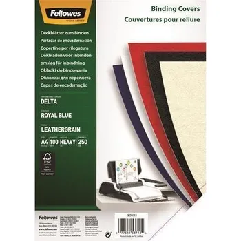 Vázací hřbet Fellowes Delta A4 zadní, modrý - balení 100 ks