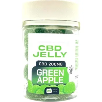 CZECHCBD CBD Jelly 200 mg Zelené jablko, 20 ks