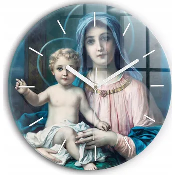 Hodiny Nástěnné hodiny SacroArte modré 30 cm