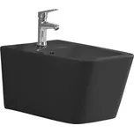 CERANO - Bidet závěsný Forte - černá matná - 36x51 cm