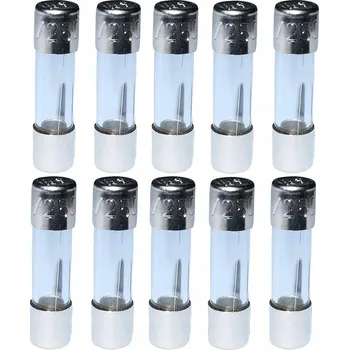 Vrták 10 KS VÁLCOVÉ SKLENĚNÉ POJISTKY 220V 250V 5A 2CM 5x20 mm