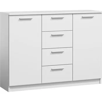 Komoda Bílá komoda Feno Intesi moderní se zásuvkami 118 cm do obýváku a ložnice