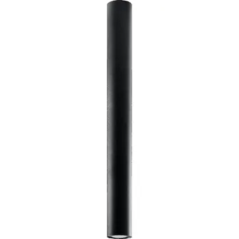 Moderní stropní svítidlo Lagos černé kovové 60 cm do obývacího pokoje a kuchyně Sollux