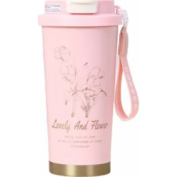 Mobilní telefon LIVEFY | Livefy termohrnek Lovely Flower 550ml, růžový