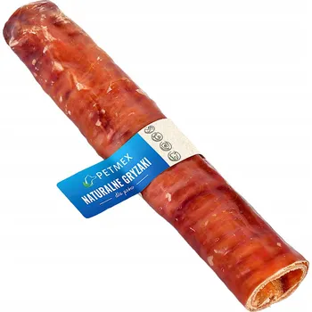 Pamlsek pro psa Hovězí průdušnice s masem 30 cm 1 ks, PETMEX, 100% přírodní, sušená