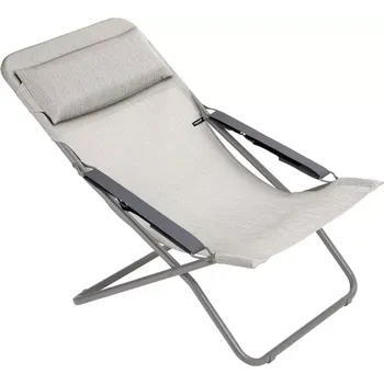 Zahradní lehátko Polohovací lehátko TRANSABED BatylineDUO šedá Galet