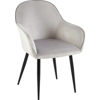 Jídelní židle Jídelní židle Boise - samet | šedá