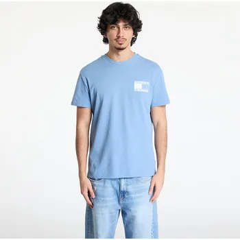 Pánské tričko Tričko Tommy Jeans Regular Paisley Flag Tee Blue XXL