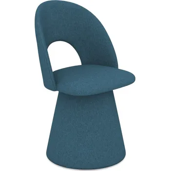 Jídelní židle Modré čalouněné jídelní křeslo Kalo – Makamii ID_1730662