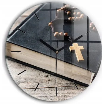 Hodiny Nástěnné hodiny SacroArte, odstíny šedé, 60 cm