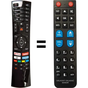 Dálkový ovladač Orava LT-848 LED A181SB originální dálkový ovladač