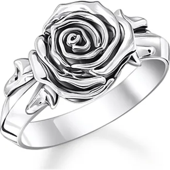Hodinky Thomas Sabo TR2487-637-21-56 Ring midnight rose silber Damen