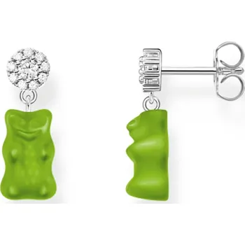 Hodinky Thomas Sabo H2330-052-6 Ohrstecker mit grünen Goldbären silber Damen