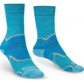 Dámské ponožky Dámské turistické ponožky Bridgedale Hike MW MP Women's turquoise 35-37