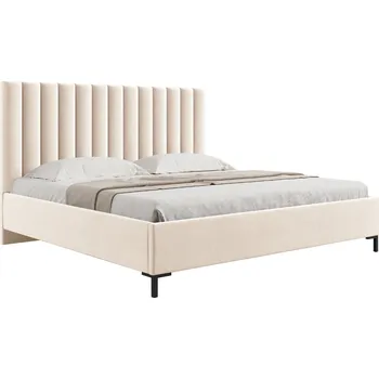 Postel Micadoni Sametová postel Allison 140 x 200 cm s úložným prostorem