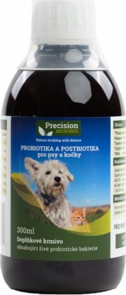 Precision Microbes Precizní mikroby - probiotika a postbiotika pro psy a kočky Objem: 1l