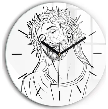 Hodiny Nástěnné hodiny SacroArte černé 60 cm