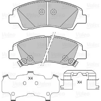 Brzdová destička VALEO Brzdové destičky 601409