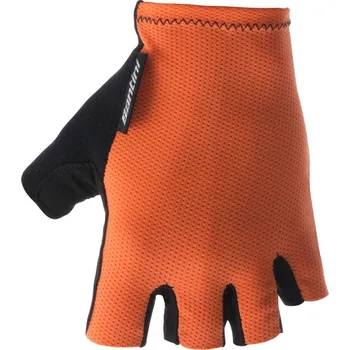 Cyklistické rukavice SANTINI Cyklistické rukavice krátkoprsté - BRISK - oranžová