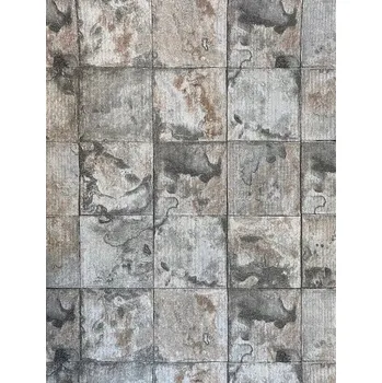 Tapeta TAPETA A18055 DLAŽDICE ŠEDÝ BETON REZ + GLITRY VLIESOVÁ