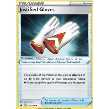 Volný čas Pokémon CRE 143/198 Justified Gloves - Chilling Reign Stav: Near Mint, Verze: NORMAL