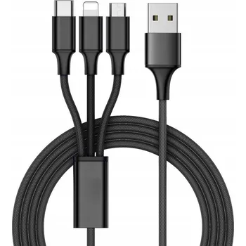 Datový kabel Sada kabelů USB - USB typ C / microUSB / Lightning Verk Group