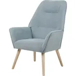 Relaxační křeslo TOMBI — masiv, látka, modrá Autronic