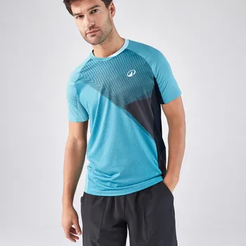 Pánské tričko KUIKMA Pánské tričko na padel s krátkým rukávem 900 XL MODRÁ|ČERNÁ