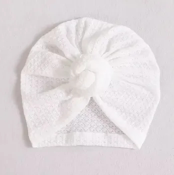 Kojenecké krajkované turbany s mašlí Barva: bílá 2