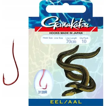 Rybářský háček Háčky Gamakatsu EEL s návazcem 10 ks