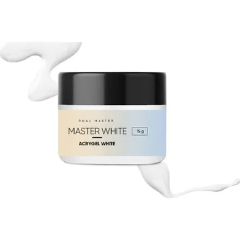 Masážní přístroj Mistero Milano - Akrygel - WHITE POLIMER GEL MASTER WHITE 15g