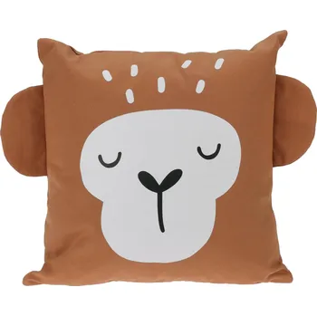 Dekorativní polštářek Dětský dekorační polštář Opice 40x40 cm moderní do dětského pokoje Intesi