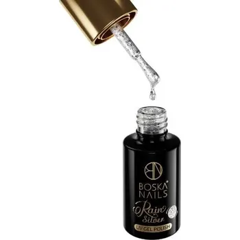 Lak na nehty Gel lak Silver Rain no 439 Boska Nails 6 ml