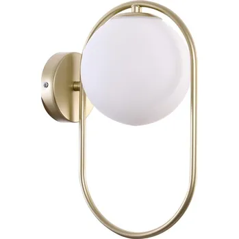 Nástěnné svítidlo Nástěnné svítidlo Cordel moderní zlaté skleněné do obýváku a ložnice 32 cm