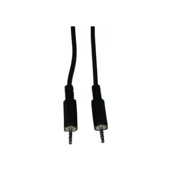 Audio kabel Kabel 2,5mm stereo zástrčka / 2,5mm stereo zástrčka, černý, délka 1,1 m