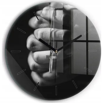 Hodiny Nástěnné hodiny SacroArte černé 60 cm
