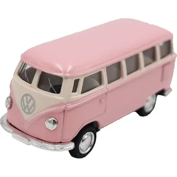 autíčko Kinsmart 1962 VW Classical Bus 1:64 Barva: Růžový