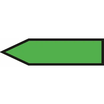 Potrubní šipka VODA - bez textu Samolepka PVC potrubí 3 - 380x105 mm