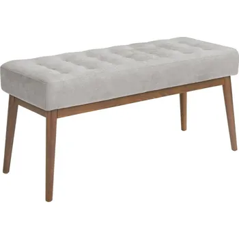 Šedá čalouněná lavice Angel Cerdá No. 5107, 100 cm