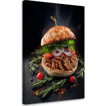 Obraz Obraz na plátně, Burger Jídlo Kuchyně 80x120