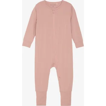 Kojenecké oblečení Rostoucí bambusové pyžamo na zip overal růžová barva Misty Rose MINYMO Velikost: 62
