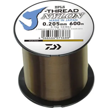 Daiwa J-Thread Khaki Gold 600 m, 0,205 mm, 3,1 kg