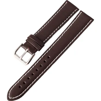 Řemínek na hodinky Kožený řemínek Ricardo Napoli, hnědý V2