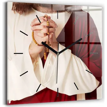 Hodiny Nástěnné hodiny SacroArte béžové 30 cm