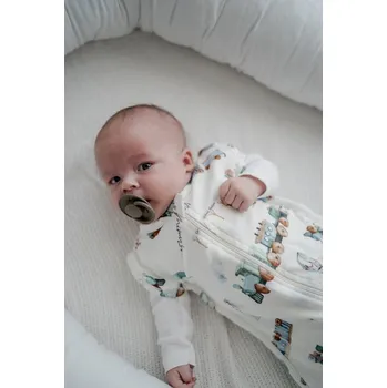 Fusak Swaddler Mimilove (spací pytel pro miminka) Vláčky White