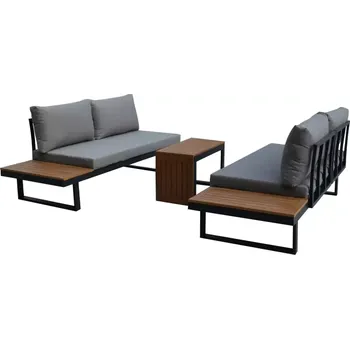 Zahradní stůl Zahradní set šedý AZS-G1924 GREY - doprava zdarma - SLEVA 3% s kodem radost25